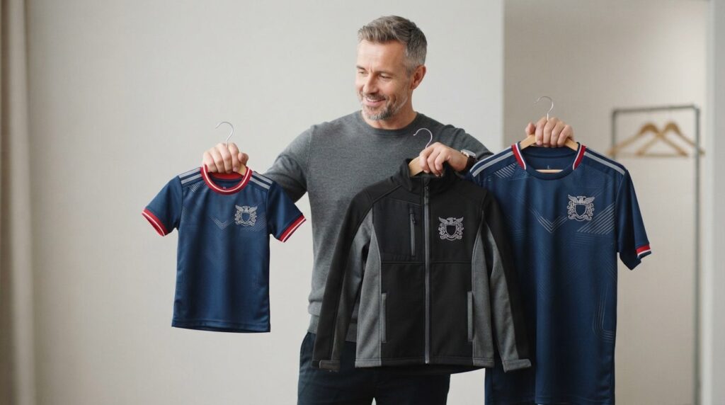 Professional stockfoto of a coach or team manager holding up